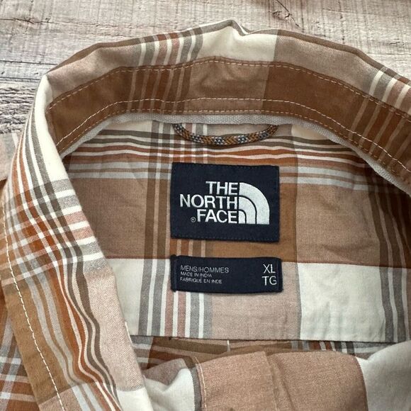 The North Face Men’s Hammetts Shirt Vintage White Mylo Plaid | XL - Picture 8 of 9